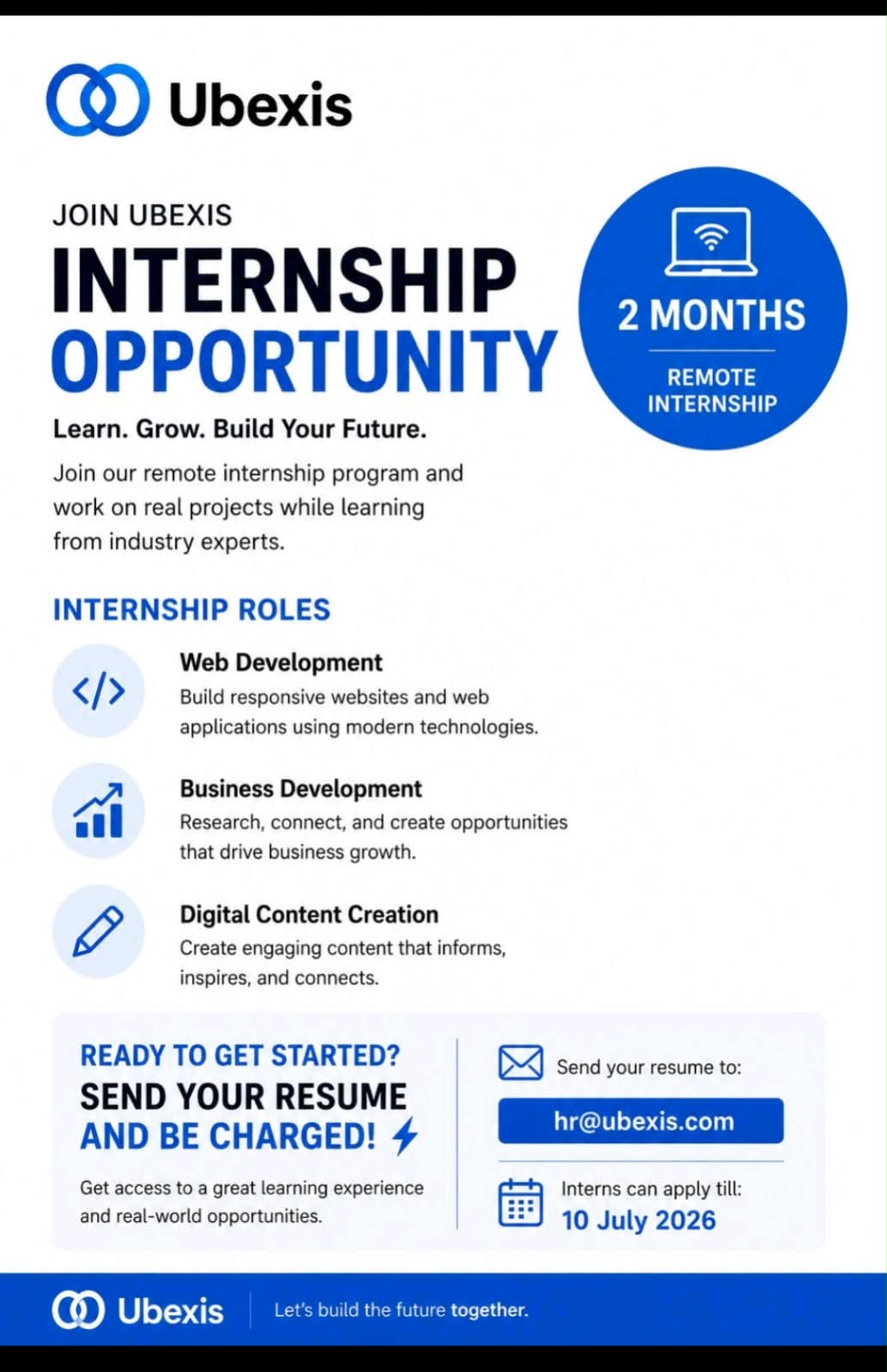 Ubexis - 2 Months Remote Internship Opportunity